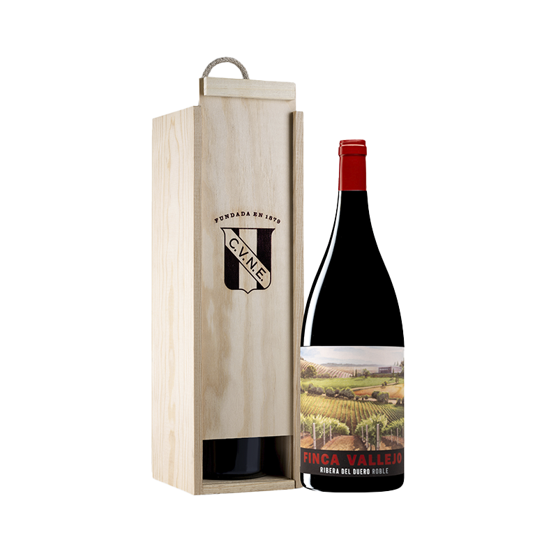 Finca Vallejo Roble - Bot 1,5L Caja Madera