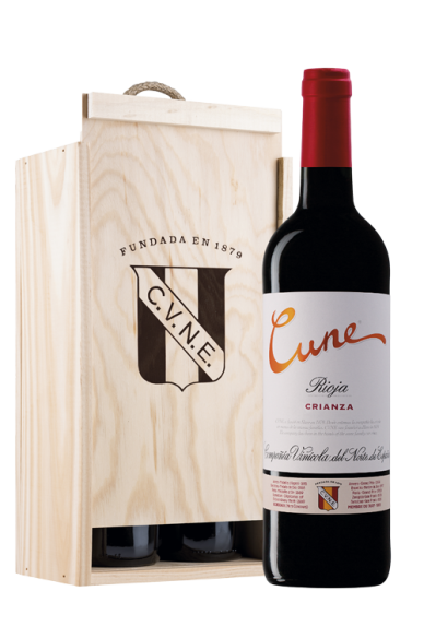 Cune Crianza - Wooden Box 2 bottles