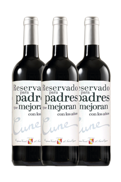 Cune Reserva Dia del Padre - Pack 3 botella 75cl