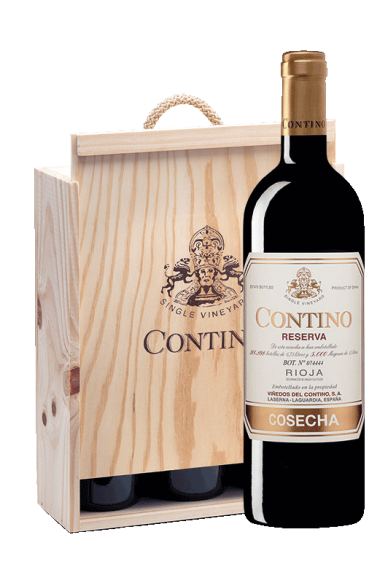 Contino Reserva - Wooden box with 3 bottles 75cl