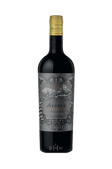 Botella de vino Aluvia Malbec