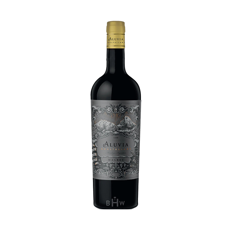 Bottle of Aluvia Malbec Wine