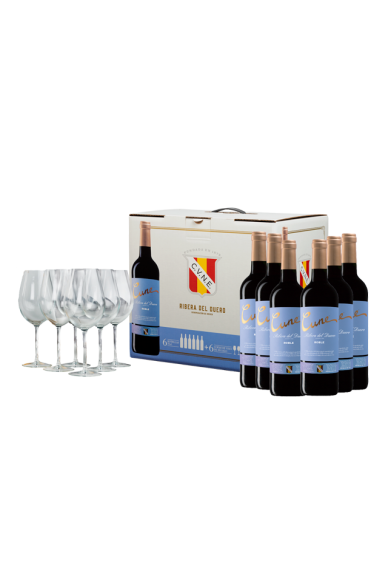 Pack Cune Ribera del Duero + copas