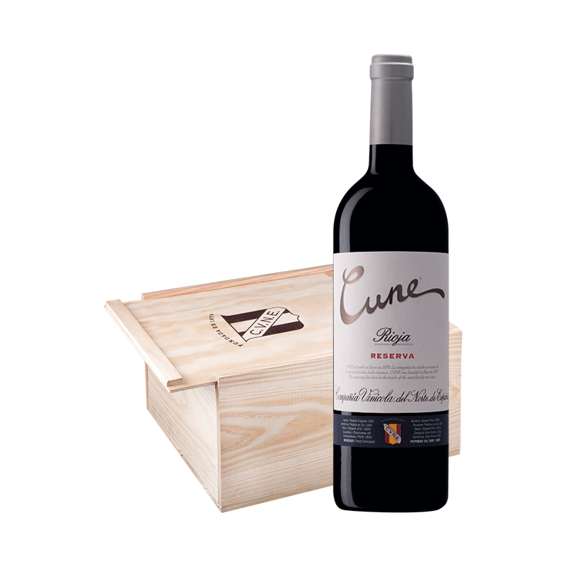 Cune Reserva - Caja madera con 6 botellas 75cl