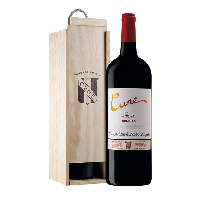 Cune Crianza - Wooden box 1,5l bottle