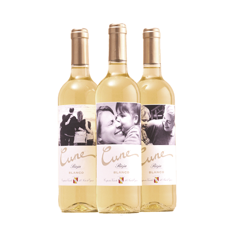 Pack 3 Botellas - Cune Blanco Personalizado