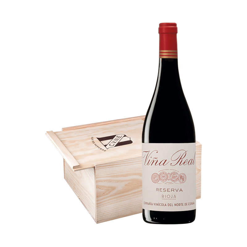 Viña Real Reserva - Caja madera con 6 botellas 75cl