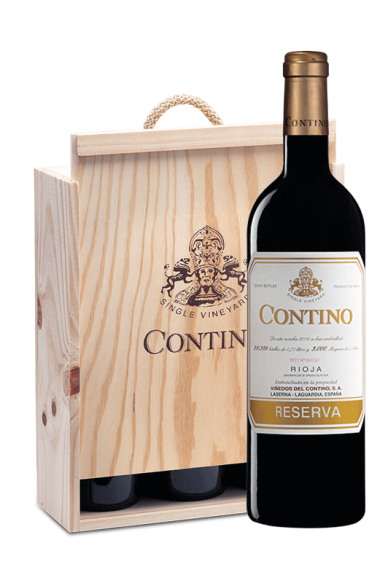 Contino Reserva - Wooden box with 3 bottles 75cl