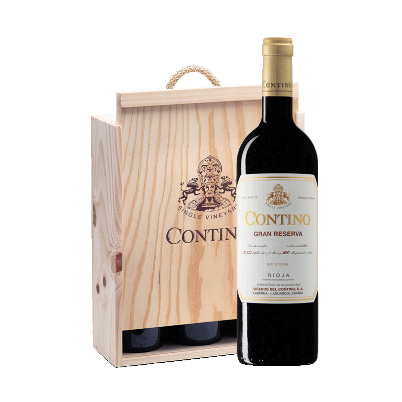 Contino Gran Reserva - Caja madera con 3 botellas 75cl