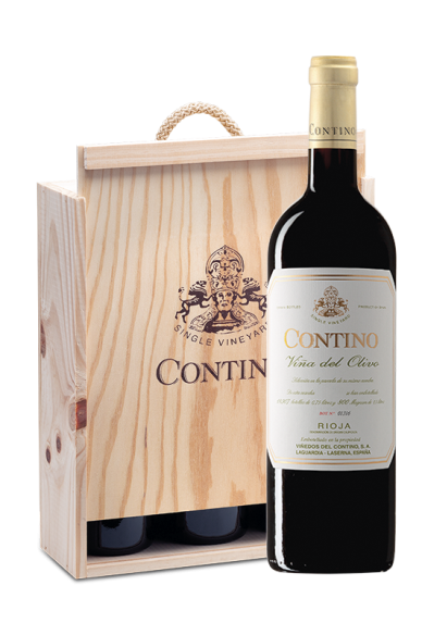 Contino Viña del Olivo - Wooden box with 3 bottles 75cl