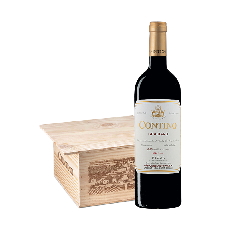 Contino Graciano - Caja madera con 6 botellas 75cl