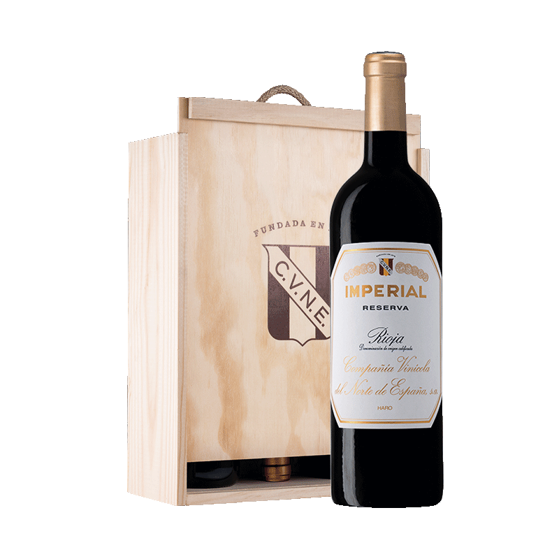 Imperial Reserva - Caja madera con 3 botellas 75cl