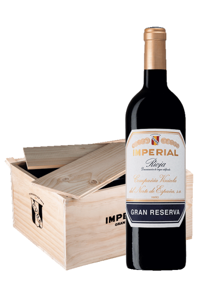 Wooden box with 6 bottles Imperial Gran Reserva